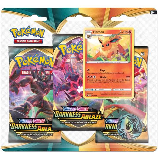 Pokémon TCG: Sword & Shield - Darkness Ablaze 3-pack blister