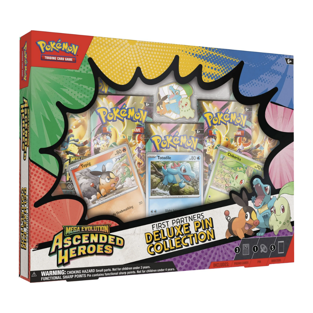 Pokémon TCG: Mega Evolution Ascended Heroes - First Partners Deluxe Pin Collection