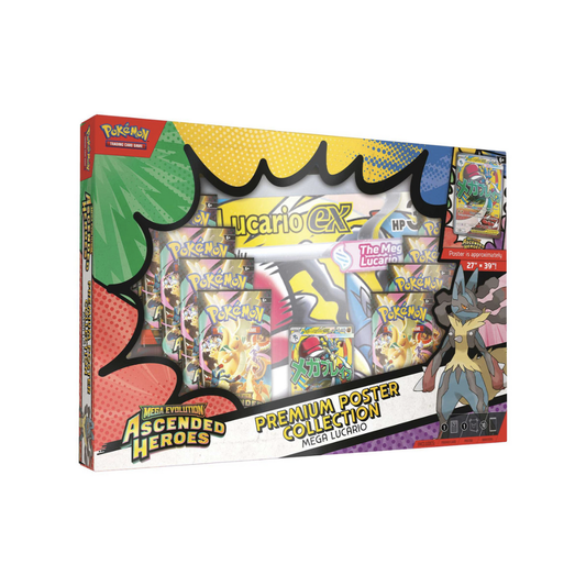 Pokémon TCG: Mega Evolution Ascended Heroes - Premium Poster Collection: Mega Lucario