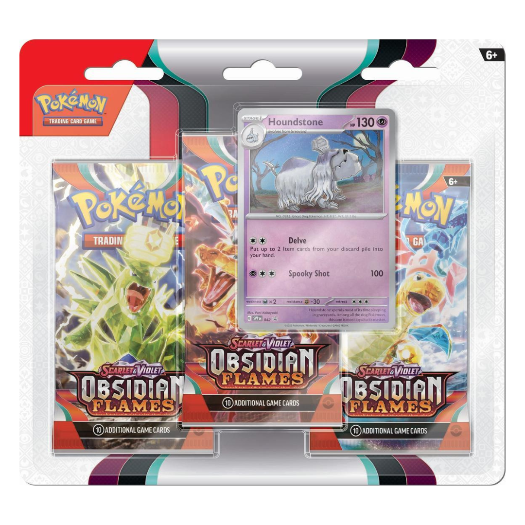 Pokemon TCG: Scarlet & Violet Obsidian Flames 3-pack blister