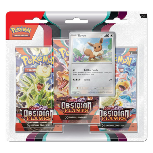 Pokemon TCG: Scarlet & Violet Obsidian Flames 3-pack blister