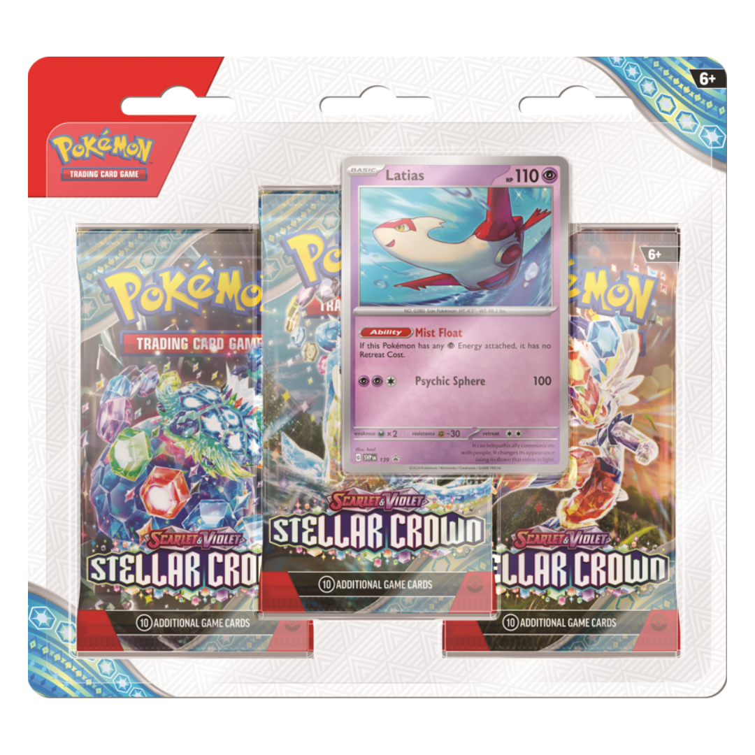 Pokémon TCG: Scarlet & Violet Stellar Crown 3 Pack Blister