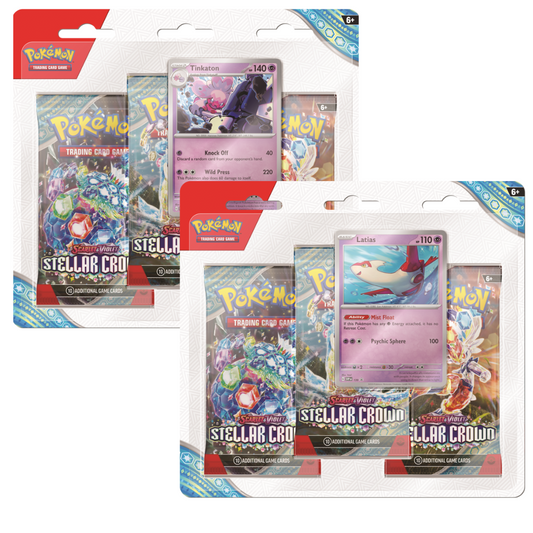 Pokémon TCG: Scarlet & Violet Stellar Crown 3 Pack Blister