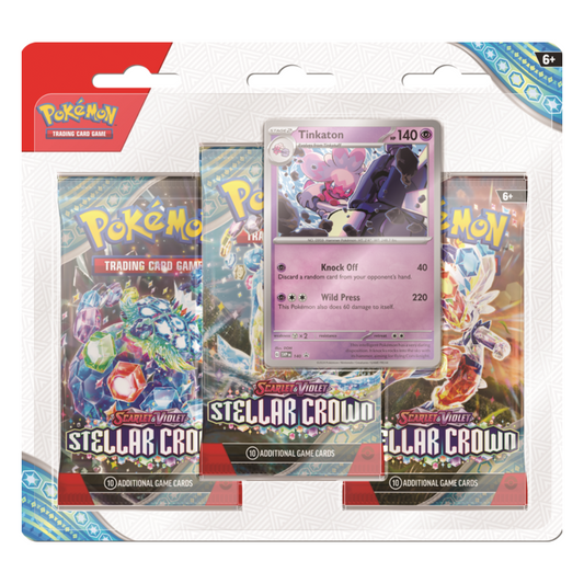 Pokémon TCG: Scarlet & Violet Stellar Crown 3 Pack Blister
