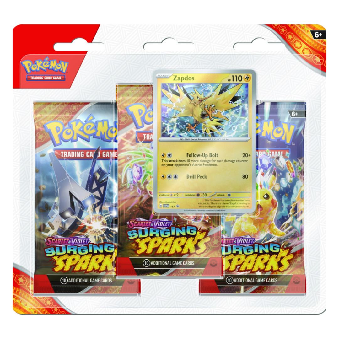 Pokémon TCG: Scarlet & Violet Surging Sparks 3 Pack Blister