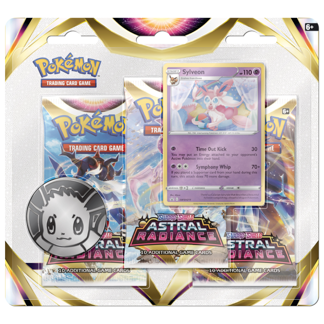 Pokémon TCG:  Sword & Shield Astral Radiance 3-pack blister