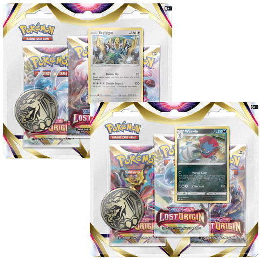 Pokémon TCG:  Sword & Shield Lost Origin 3-pack blister