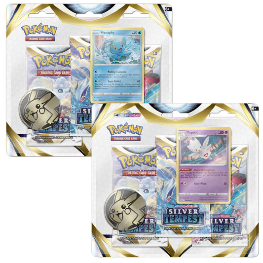 Pokémon TCG:  Sword & Shield Silver Tempest 3-pack blister