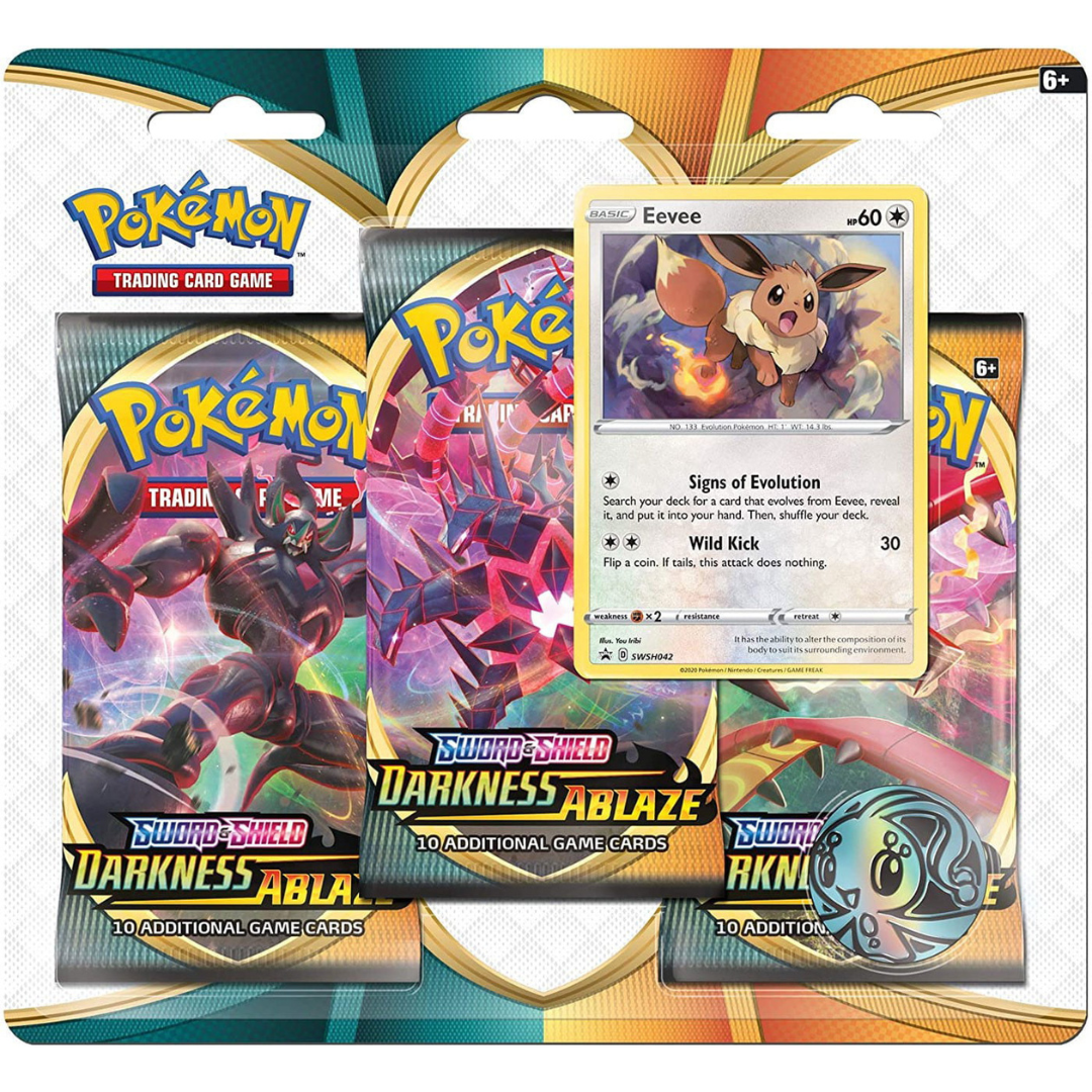 Pokémon TCG:  Sword & Shield - Darkness Ablaze 3-pack blister
