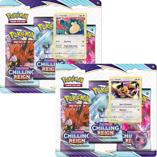 Pokémon TCG:  Sword & Shield Chilling Reign 3-pack blister