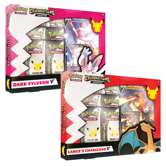 Pokémon TCG: Celebrations Collection Lance's Charizard V / Dark Sylveon V Box