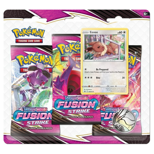 Pokémon TCG:  Sword & Shield Fusion Strike 3-pack blister