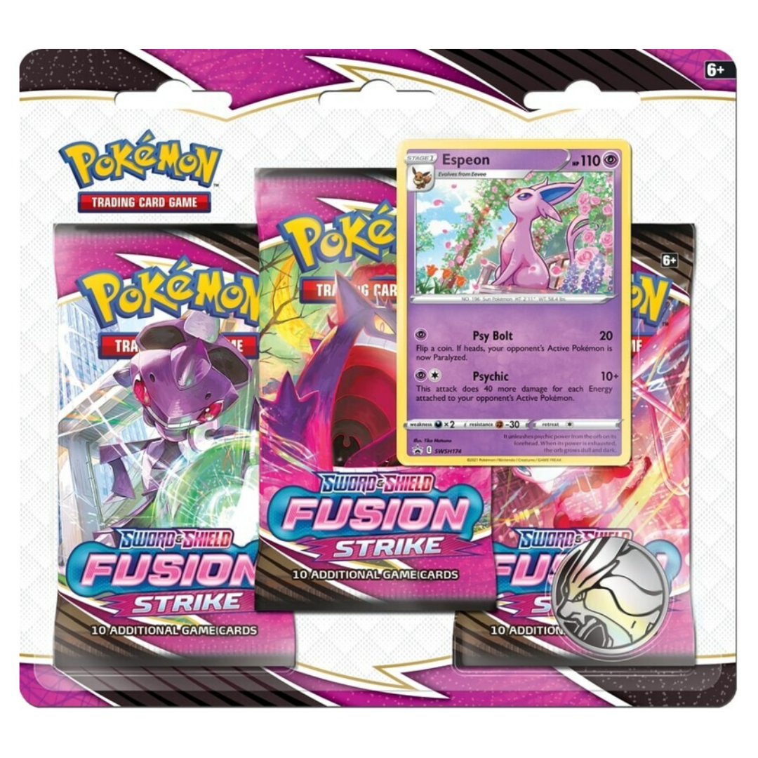 Pokémon TCG:  Sword & Shield Fusion Strike 3-pack blister