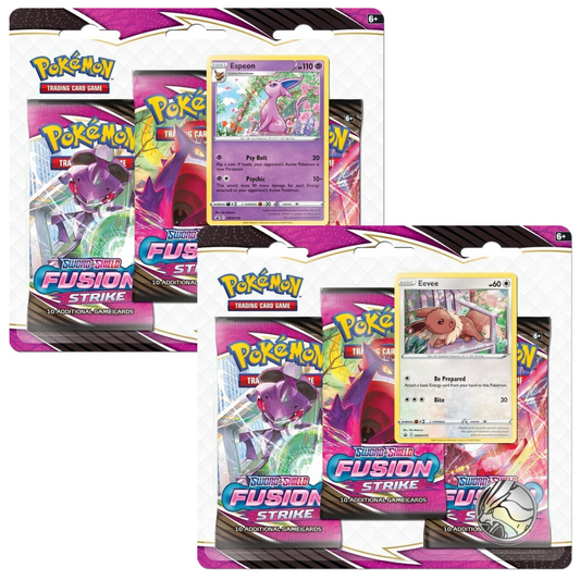 Pokémon TCG:  Sword & Shield Fusion Strike 3-pack blister
