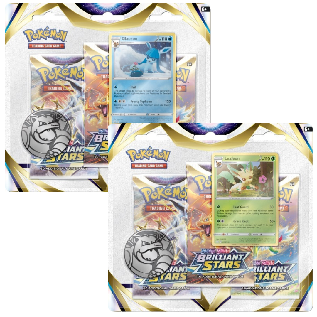 Pokémon TCG:  Sword & Shield Brilliant Stars 3-pack blister