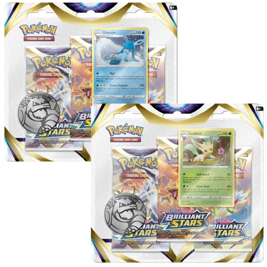 Pokémon TCG:  Sword & Shield Brilliant Stars 3-pack blister