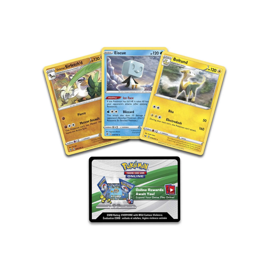 Pokémon TCG: Knock Out Collection 2022 - Boltund, Eiscue, Galarian sirfetch'd